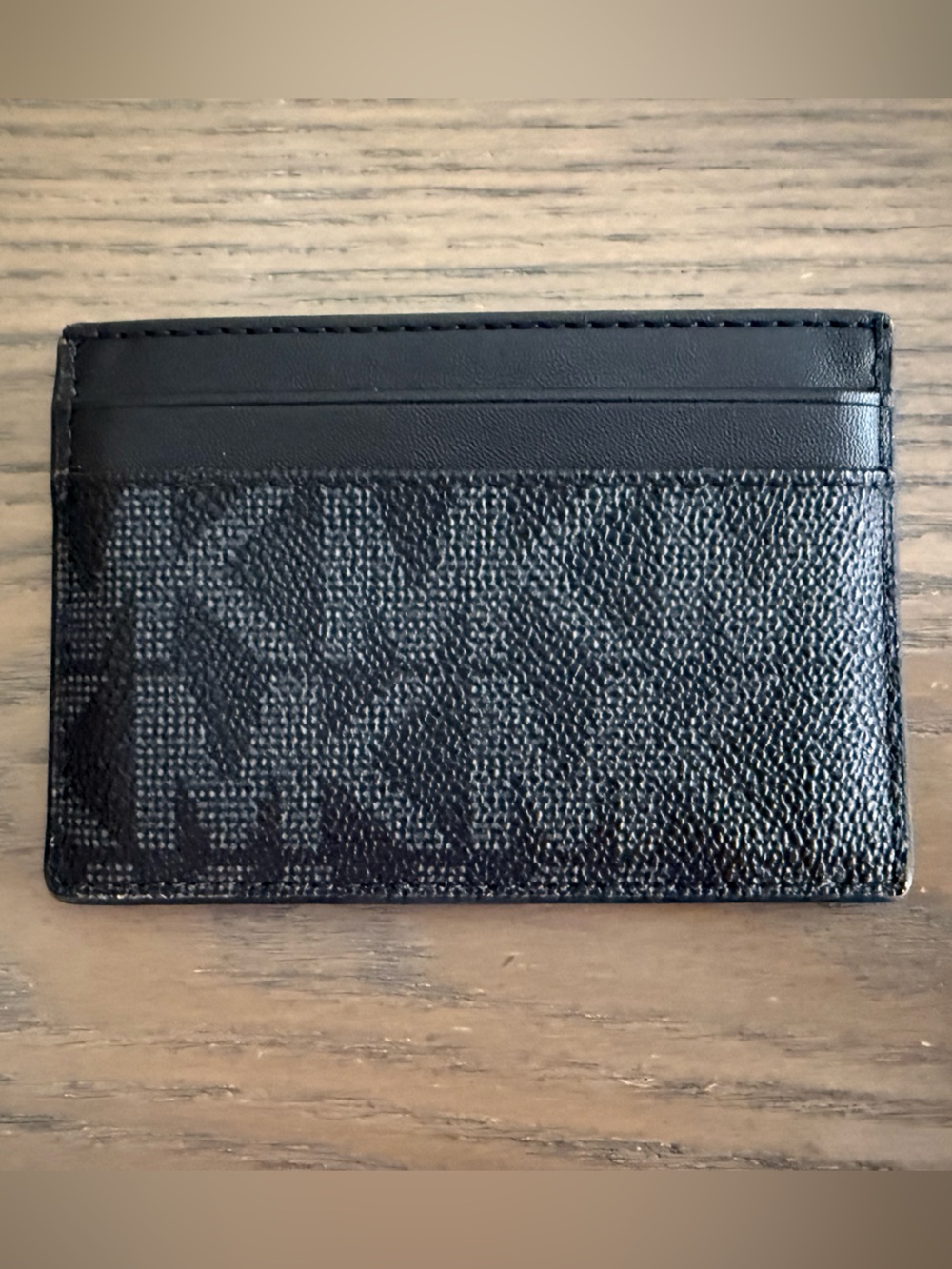 Michael Kors Black Monogram Card Holder